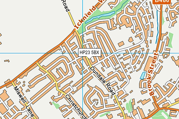 HP23 5BX map - OS VectorMap District (Ordnance Survey)