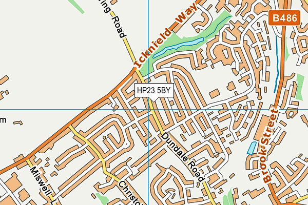 HP23 5BY map - OS VectorMap District (Ordnance Survey)