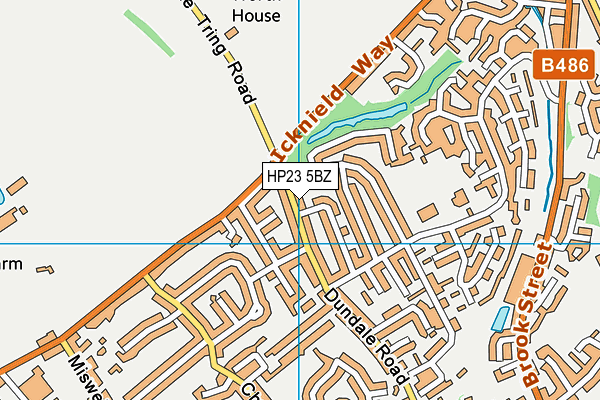 HP23 5BZ map - OS VectorMap District (Ordnance Survey)