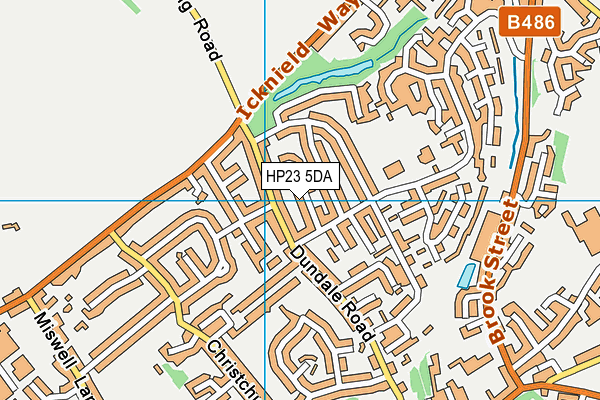 HP23 5DA map - OS VectorMap District (Ordnance Survey)