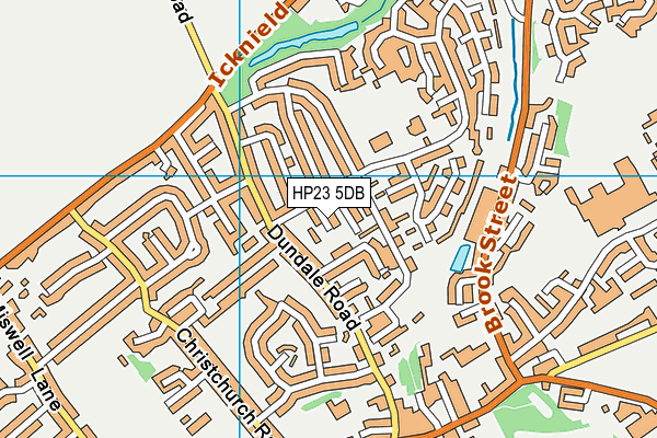 HP23 5DB map - OS VectorMap District (Ordnance Survey)