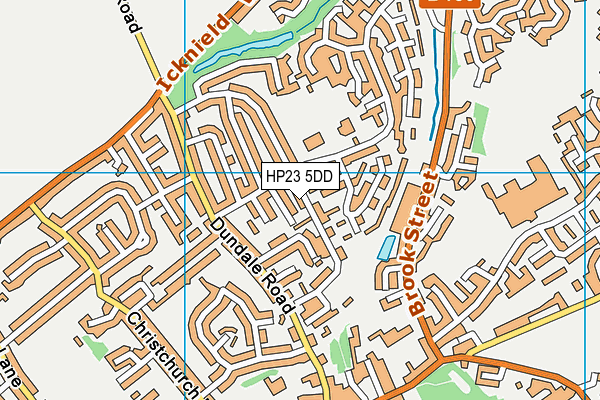 HP23 5DD map - OS VectorMap District (Ordnance Survey)