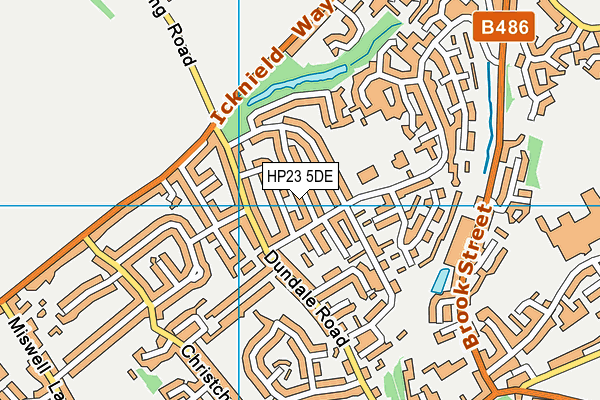 HP23 5DE map - OS VectorMap District (Ordnance Survey)