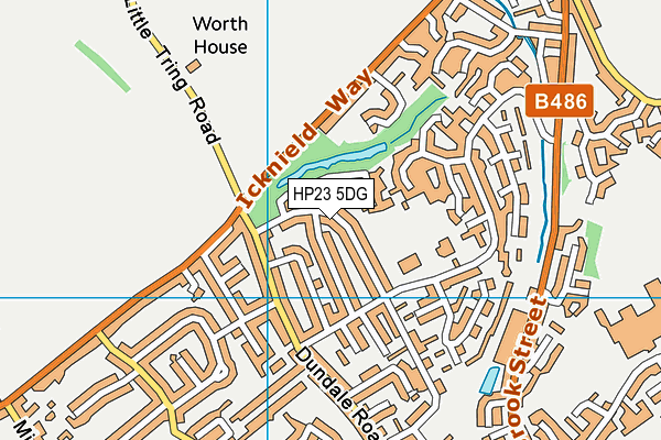 HP23 5DG map - OS VectorMap District (Ordnance Survey)