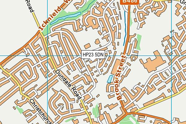 HP23 5DN map - OS VectorMap District (Ordnance Survey)