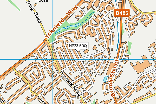 HP23 5DQ map - OS VectorMap District (Ordnance Survey)