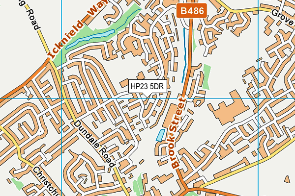 HP23 5DR map - OS VectorMap District (Ordnance Survey)