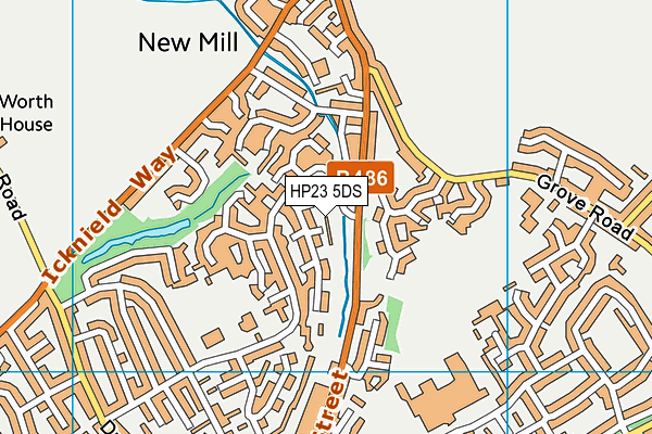 HP23 5DS map - OS VectorMap District (Ordnance Survey)