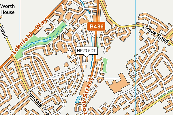 HP23 5DT map - OS VectorMap District (Ordnance Survey)