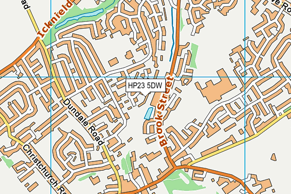 HP23 5DW map - OS VectorMap District (Ordnance Survey)