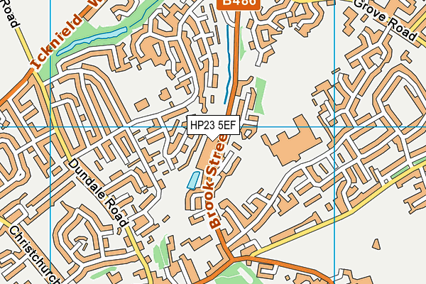 HP23 5EF map - OS VectorMap District (Ordnance Survey)