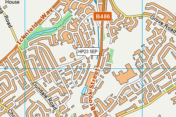 HP23 5EP map - OS VectorMap District (Ordnance Survey)