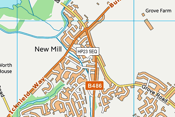 HP23 5EQ map - OS VectorMap District (Ordnance Survey)