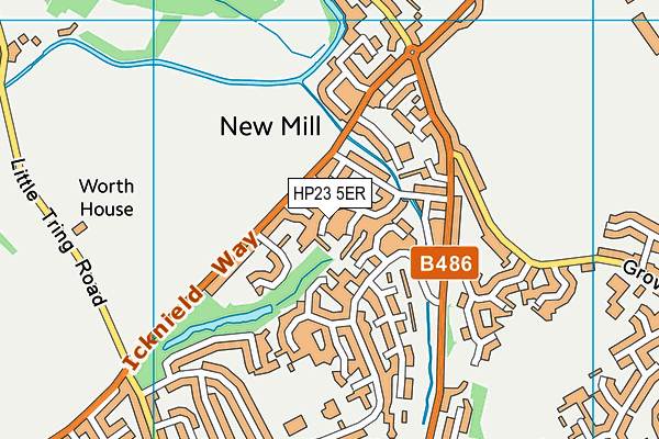 HP23 5ER map - OS VectorMap District (Ordnance Survey)