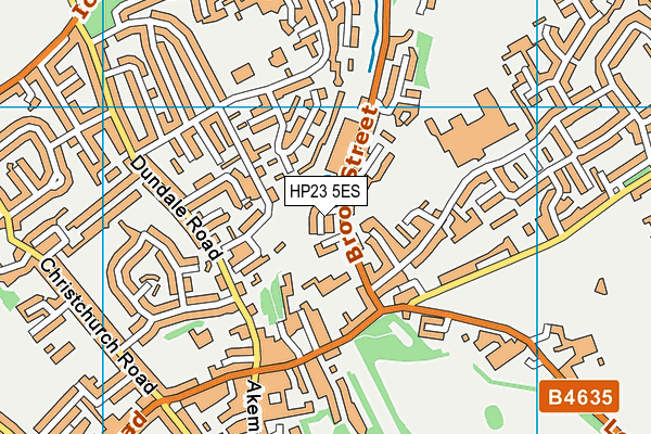HP23 5ES map - OS VectorMap District (Ordnance Survey)