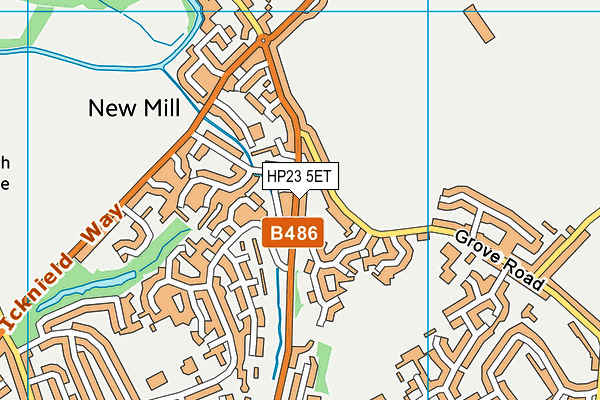HP23 5ET map - OS VectorMap District (Ordnance Survey)