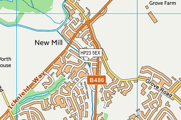 HP23 5EX map - OS VectorMap District (Ordnance Survey)