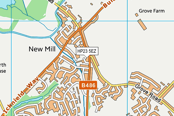 HP23 5EZ map - OS VectorMap District (Ordnance Survey)