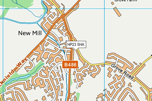 HP23 5HA map - OS VectorMap District (Ordnance Survey)