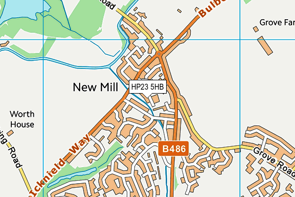 HP23 5HB map - OS VectorMap District (Ordnance Survey)
