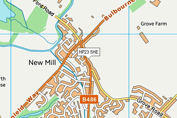 HP23 5HE map - OS VectorMap District (Ordnance Survey)
