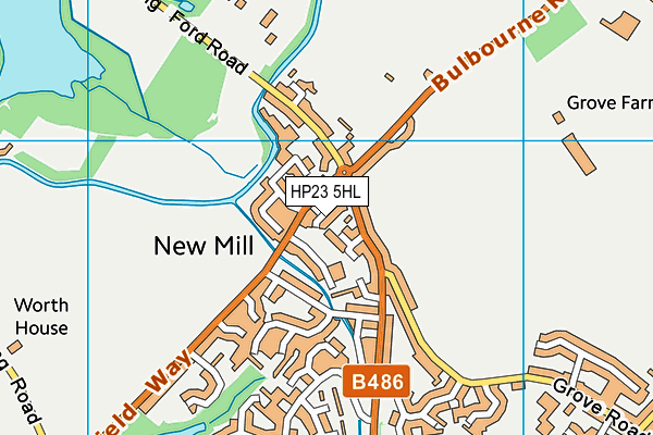 HP23 5HL map - OS VectorMap District (Ordnance Survey)