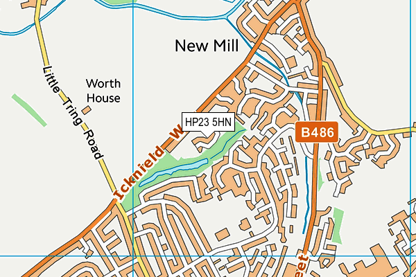 HP23 5HN map - OS VectorMap District (Ordnance Survey)