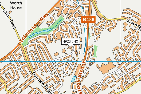 HP23 5HX map - OS VectorMap District (Ordnance Survey)