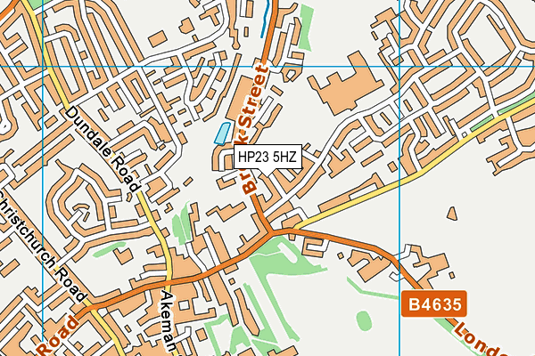 HP23 5HZ map - OS VectorMap District (Ordnance Survey)