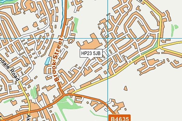 HP23 5JB map - OS VectorMap District (Ordnance Survey)