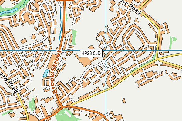 Tring School map (HP23 5JD) - OS VectorMap District (Ordnance Survey)