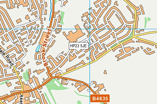 HP23 5JE map - OS VectorMap District (Ordnance Survey)