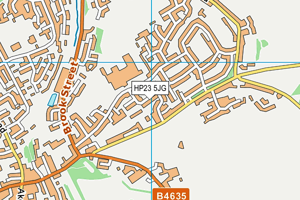 HP23 5JG map - OS VectorMap District (Ordnance Survey)