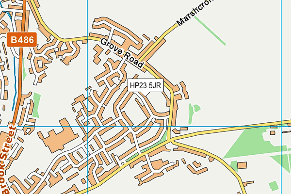 HP23 5JR map - OS VectorMap District (Ordnance Survey)