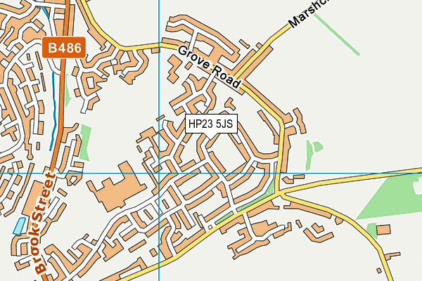HP23 5JS map - OS VectorMap District (Ordnance Survey)