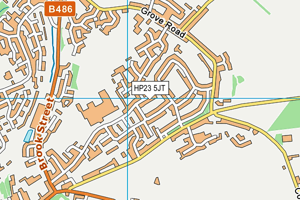 HP23 5JT map - OS VectorMap District (Ordnance Survey)