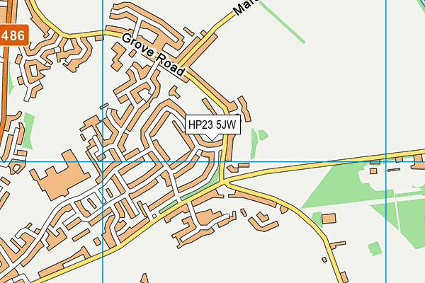 HP23 5JW map - OS VectorMap District (Ordnance Survey)