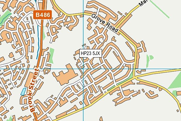 HP23 5JX map - OS VectorMap District (Ordnance Survey)