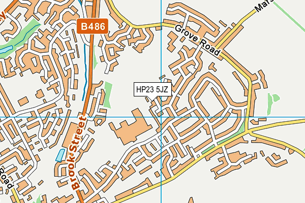 HP23 5JZ map - OS VectorMap District (Ordnance Survey)
