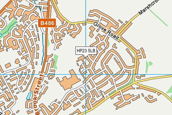 HP23 5LB map - OS VectorMap District (Ordnance Survey)