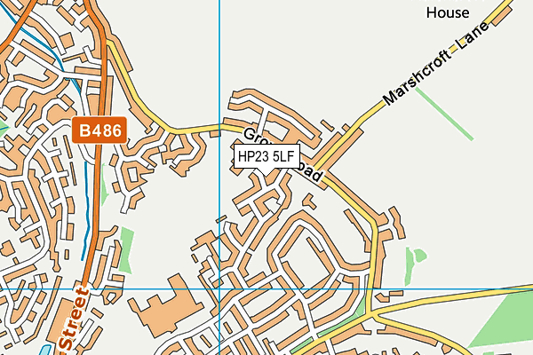HP23 5LF map - OS VectorMap District (Ordnance Survey)