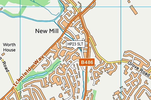HP23 5LT map - OS VectorMap District (Ordnance Survey)