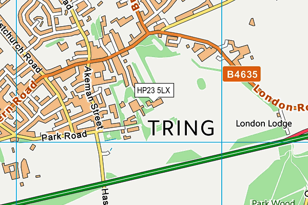 Tring Park School for the Performing Arts map (HP23 5LX) - OS VectorMap District (Ordnance Survey)