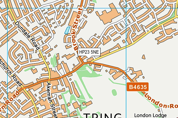 HP23 5NE map - OS VectorMap District (Ordnance Survey)