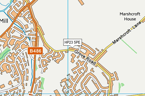 HP23 5PE map - OS VectorMap District (Ordnance Survey)