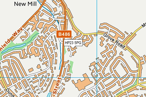 HP23 5PG map - OS VectorMap District (Ordnance Survey)