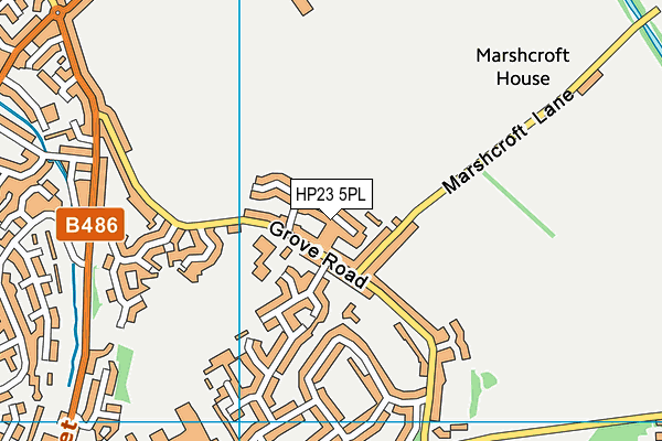 HP23 5PL map - OS VectorMap District (Ordnance Survey)