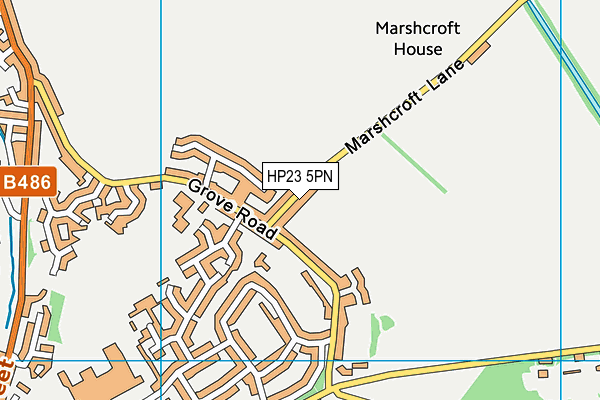 HP23 5PN map - OS VectorMap District (Ordnance Survey)