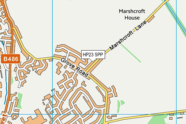 HP23 5PP map - OS VectorMap District (Ordnance Survey)