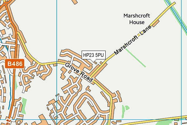 HP23 5PU map - OS VectorMap District (Ordnance Survey)